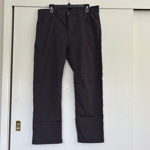 Prana Men's Dark Gray Straight lightweight hiking pants